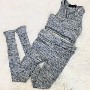Naked Wardrobe Cozy Grey two piece set size XS